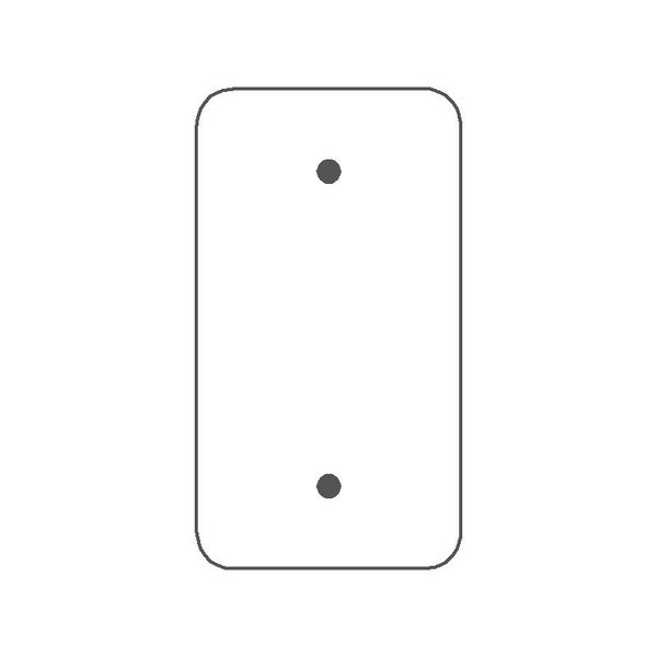 Mulberry Wallplates 1G WHT-PRL BLANK 76151